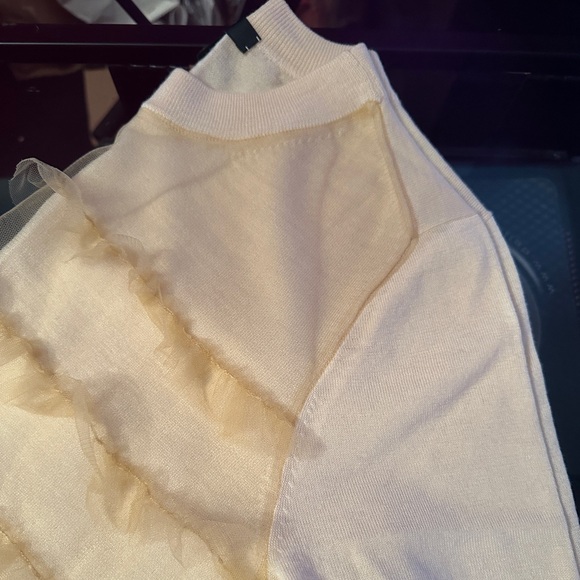 JCREW RUFFLE EMBELLISHED TOP SZ MEDIUM - Picture 5 of 7